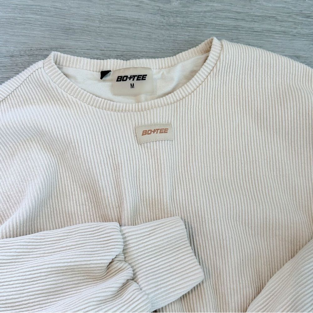 Cream Women's Ribbed Lounge Set - Picture 4 of 6